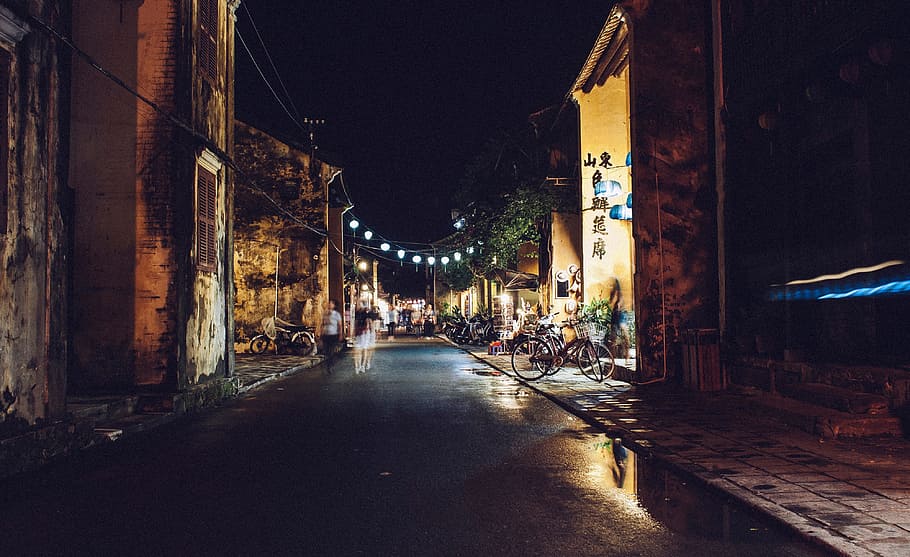 light, road, street, night, morning, alley, urban, cityscape HD wallpaper