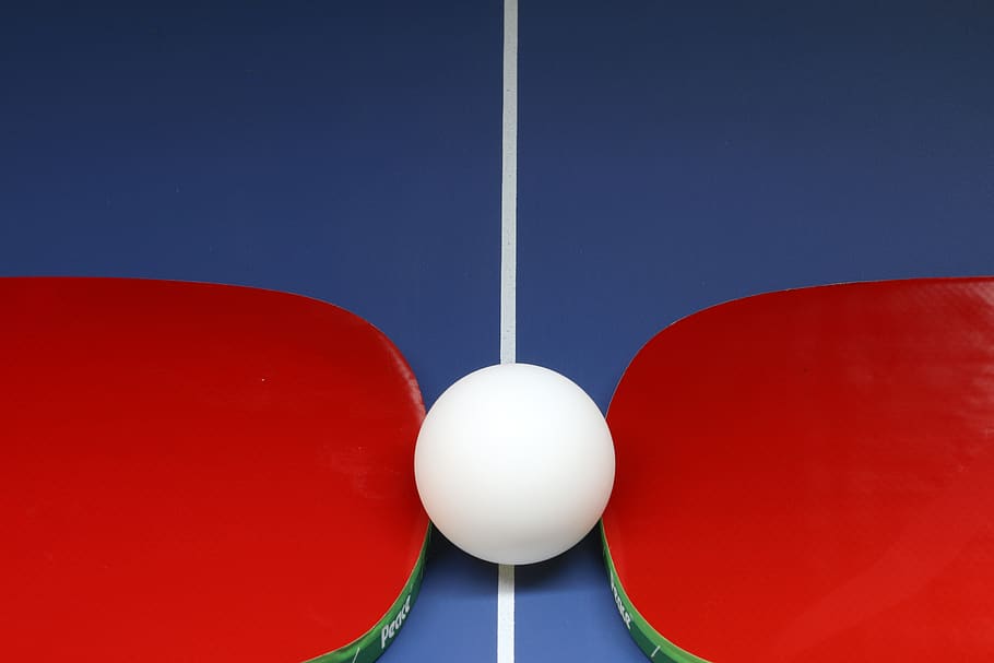 table tennis, ping-pong ball, games, sport, hobby, racket, leisure, HD wallpaper