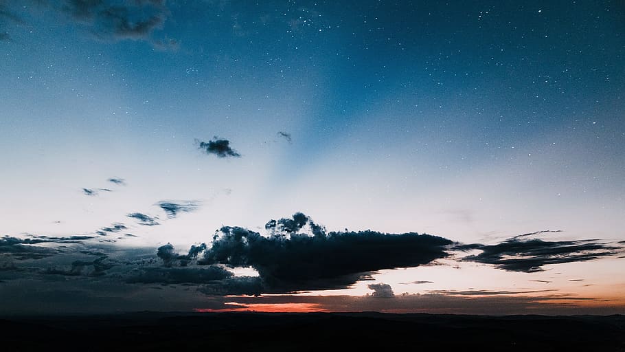 Photography of Clouds during Dawn, beautiful, blue sky, cloudscape HD wallpaper