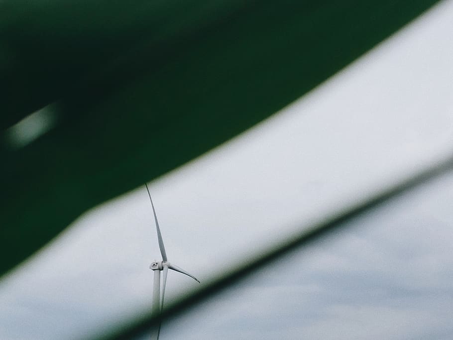 white windmill at daytime, no people, environmental conservation HD wallpaper