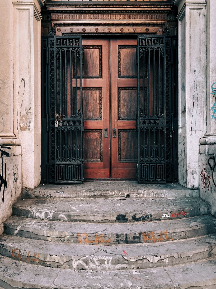 doors, new york, architecture, building exterior, built structure HD wallpaper