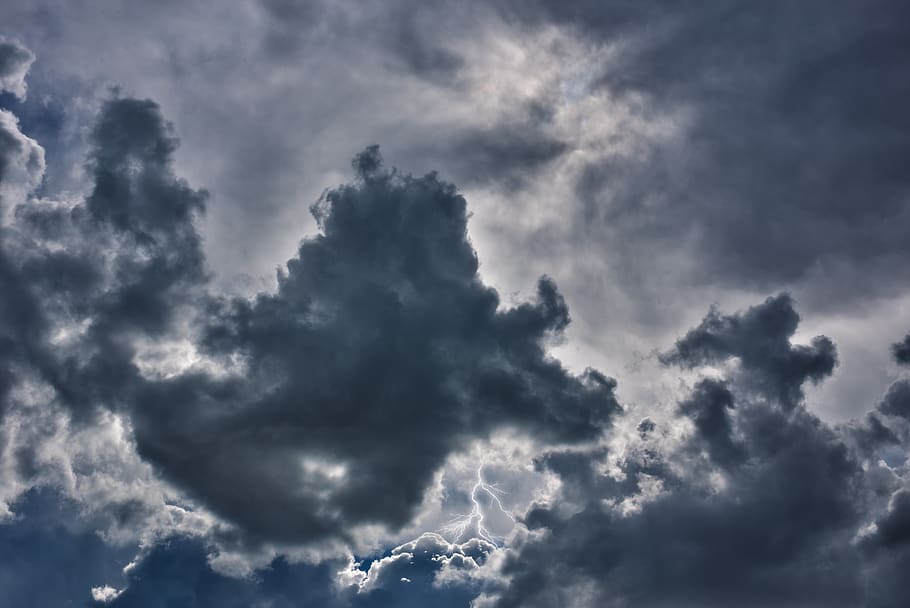 Photography of Dark Clouds, cloudiness, cloudscape, cloudy, lightning HD wallpaper