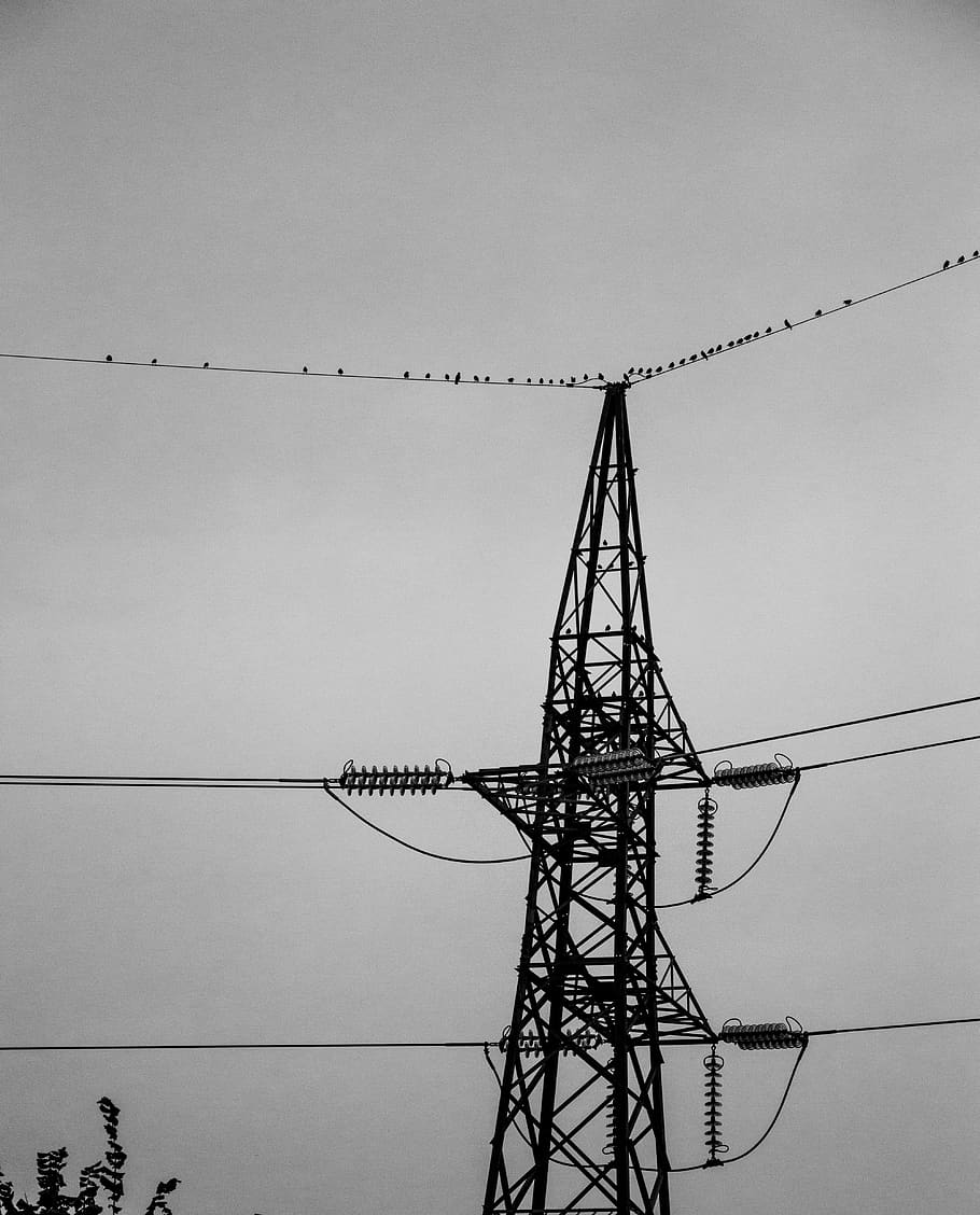 current, electric wire, electricity, cable, sky, power line HD wallpaper