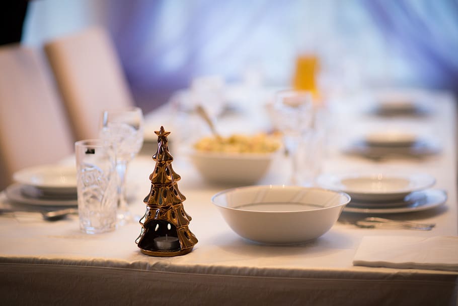 carol, dining table, christmas, decoration, atmosphere, the ceremony HD wallpaper