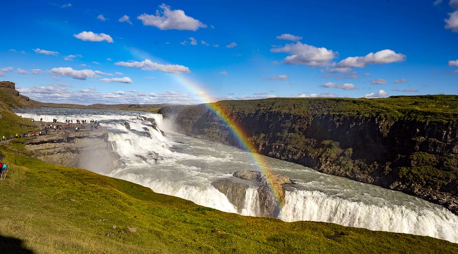 iceland, scenics - nature, beauty in nature, cloud - sky, water HD wallpaper