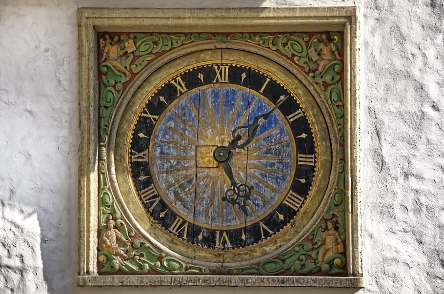 clock, church clock, historically, clock face, pointer, architecture, HD wallpaper