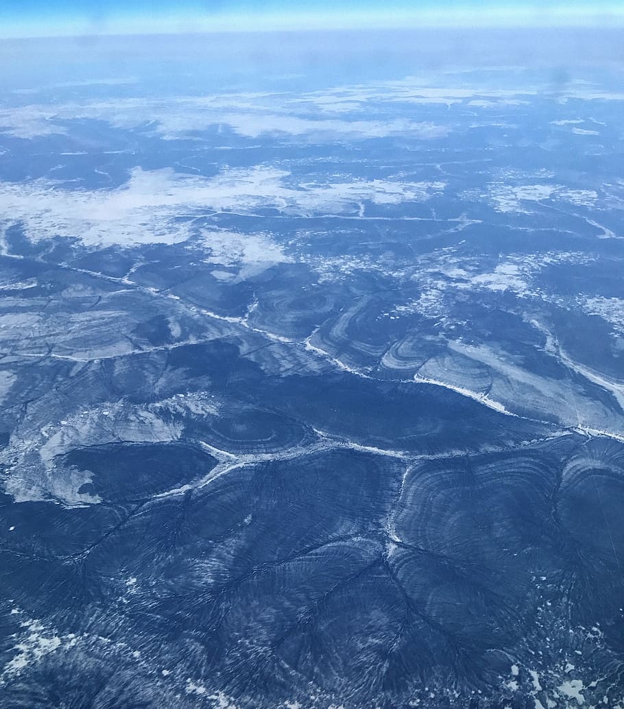 Plane, Siberia, Flying, aerial view, beauty in nature, environment HD wallpaper