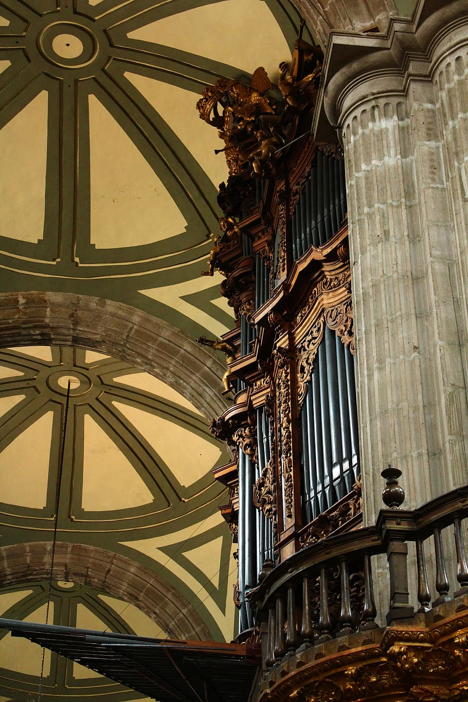 architecture, building, dome, arched, apse, banister, handrail HD wallpaper