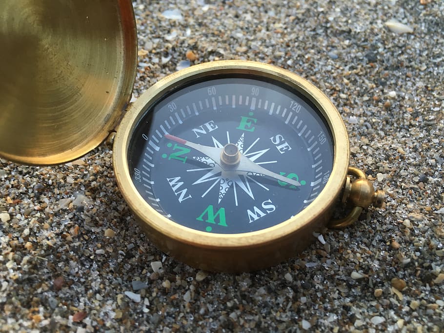 united states, stuart, compass, beach, sand, navigational compass HD wallpaper