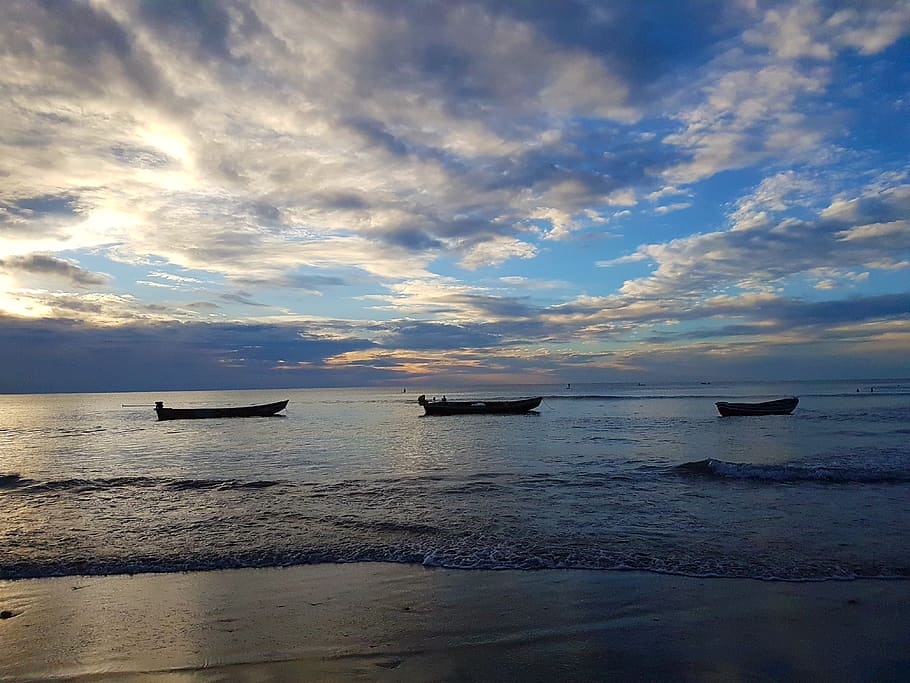 brazil, jericoacoara beach, sky, water, sea, cloud - sky, horizon over water HD wallpaper