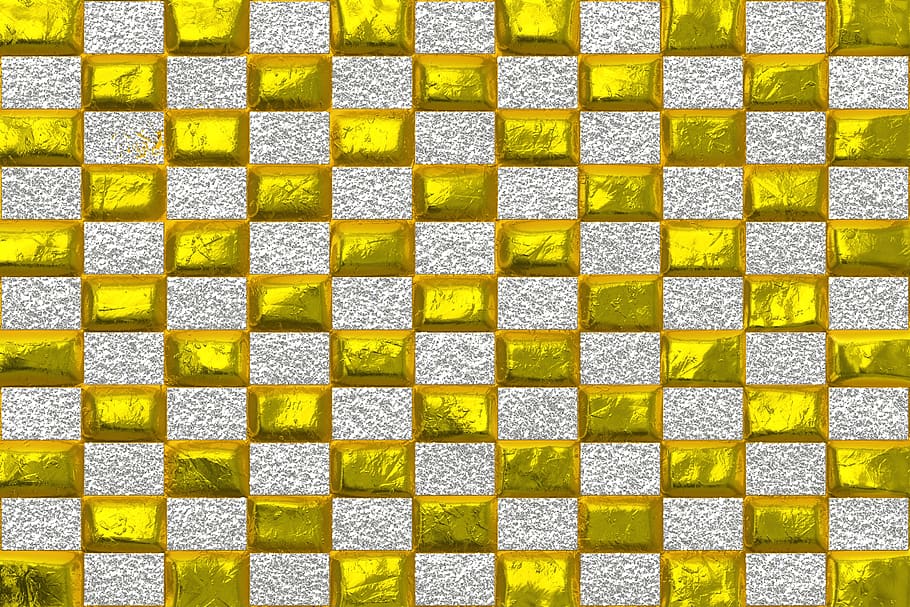 pattern, square, wallpaper, abstract, geometric, mosaic, gold HD wallpaper