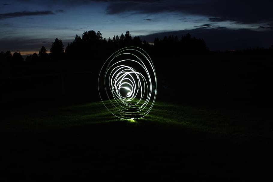 united states, kalispell, sky, long exposure, night, nature HD wallpaper