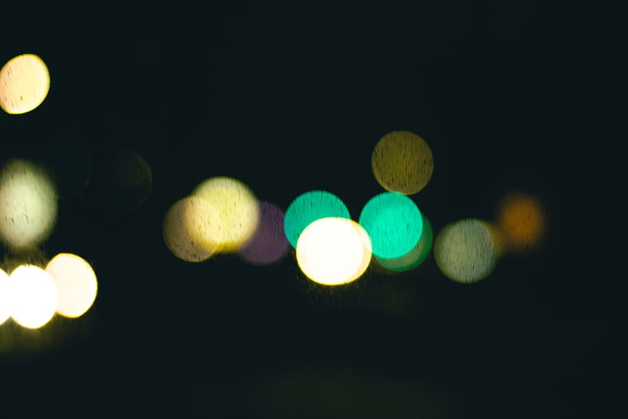 wallpaper, bokeh, background, lights, night, illuminated, no people HD wallpaper