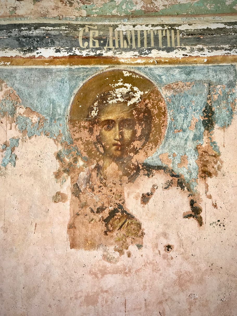man wearing hat portrait, day, no people, wall - building feature HD wallpaper