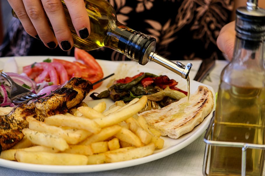 greece, food and drink, human hand, freshness, human body part HD wallpaper