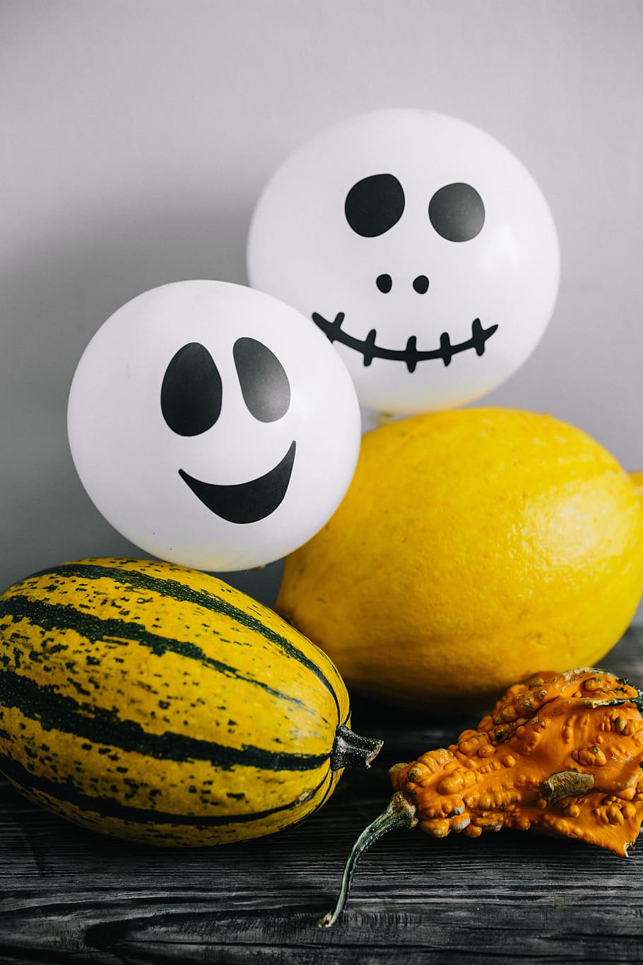 Pumpkins & Halloween, vegetables, autumn, fall, funny, ghosts HD wallpaper