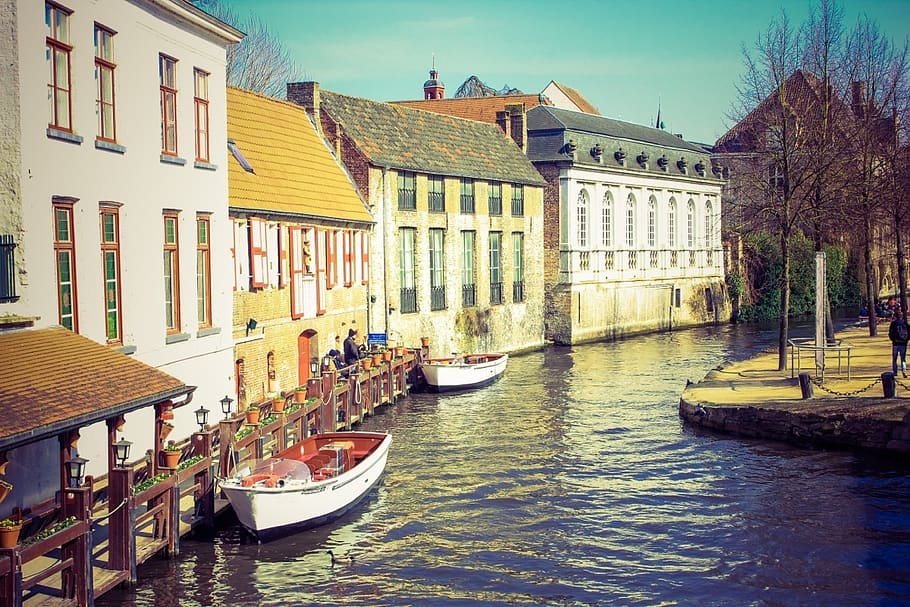 venice canal, architecture, building exterior, built structure HD wallpaper