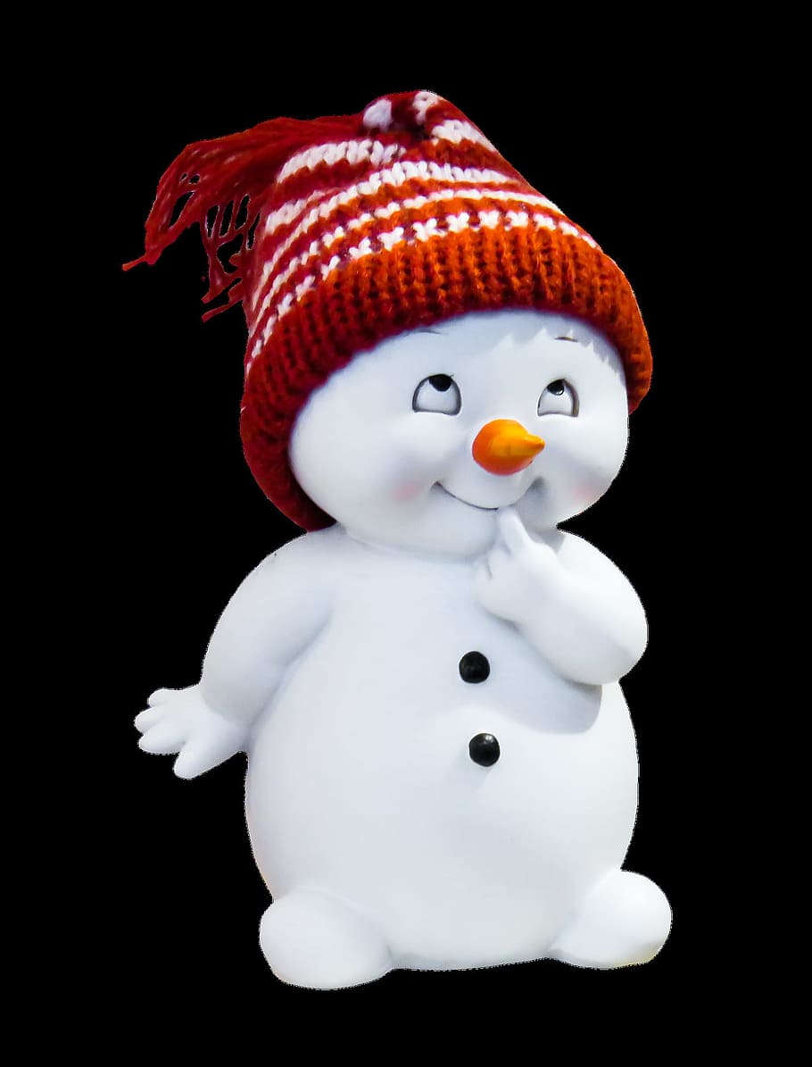 man, snowman, object, ice, frozen, winter, christmas, white HD wallpaper
