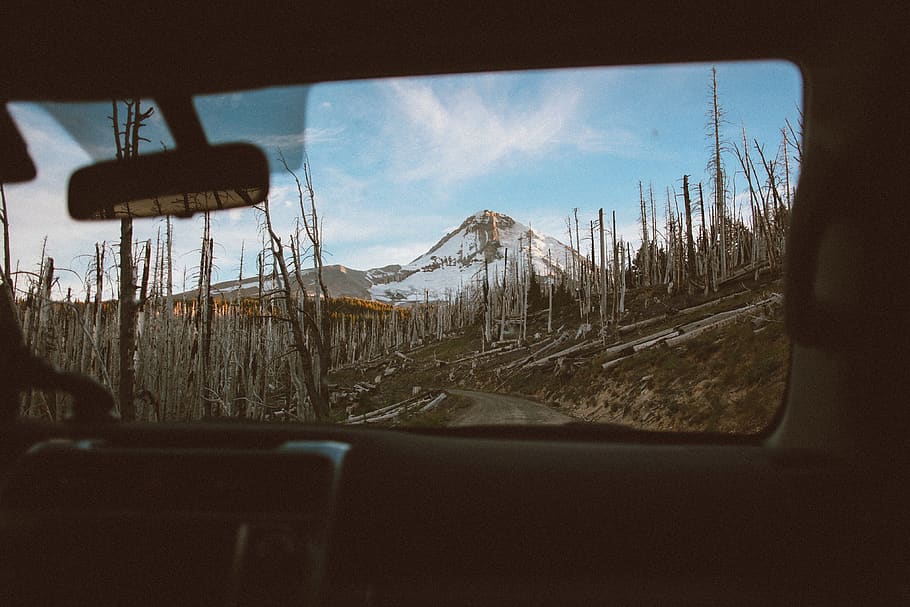 icy mountain scenry, outdoors, offroad, home decor, handrail HD wallpaper