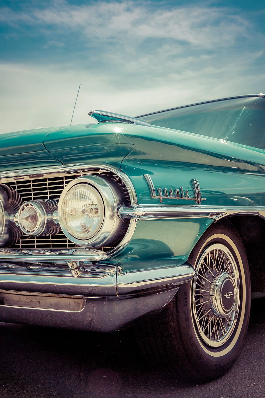 vehicle, head, light, bumper, vintage, wheel, windshield, travel HD wallpaper