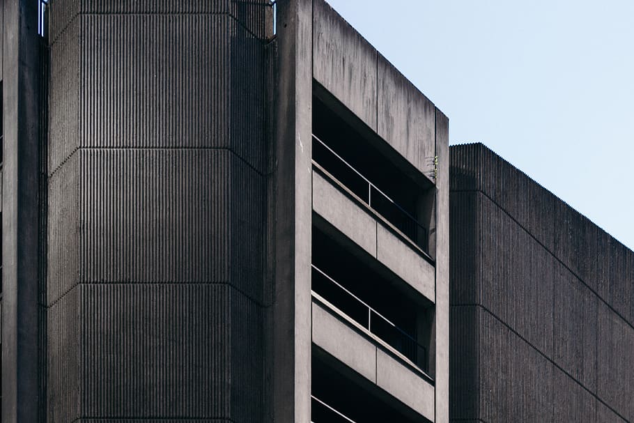 gray concrete building, architecture, built structure, building exterior HD wallpaper