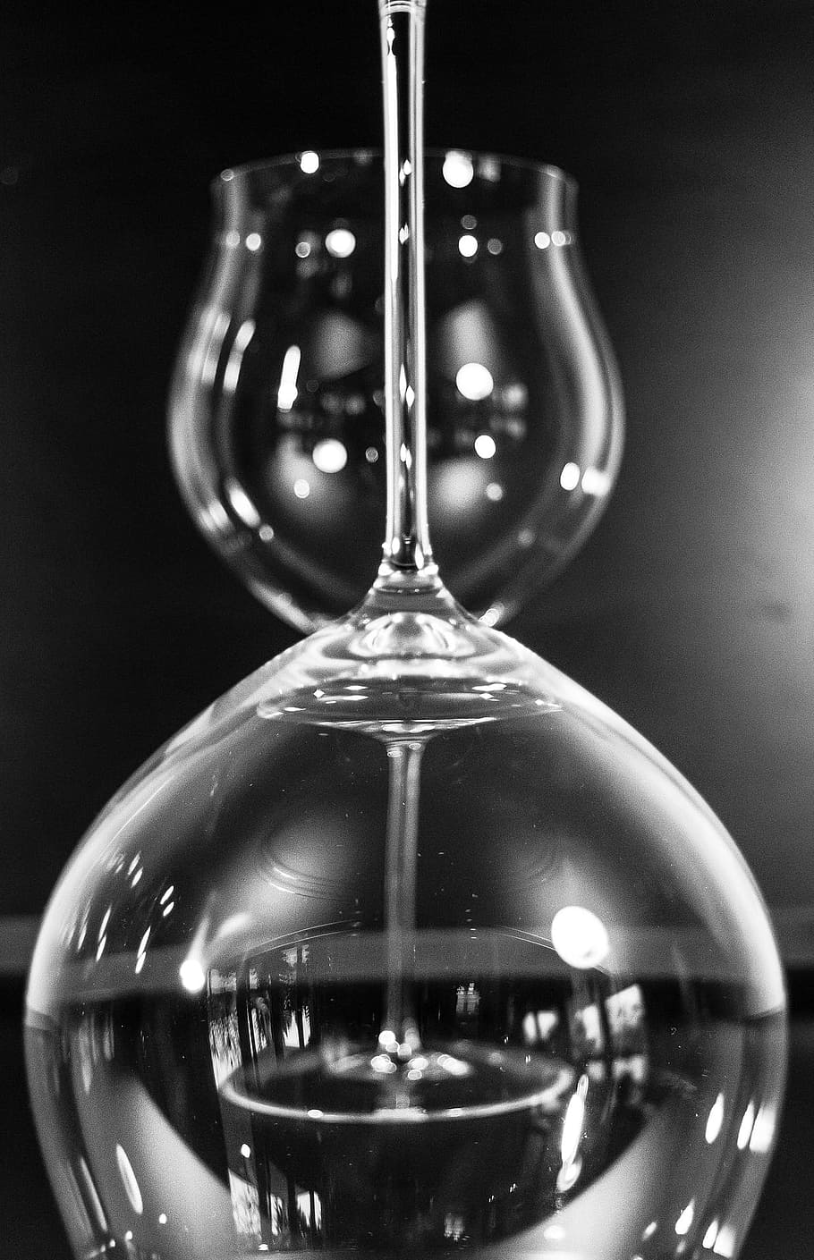 glass, pair, object, juice, reflection, close-up, transparent HD wallpaper