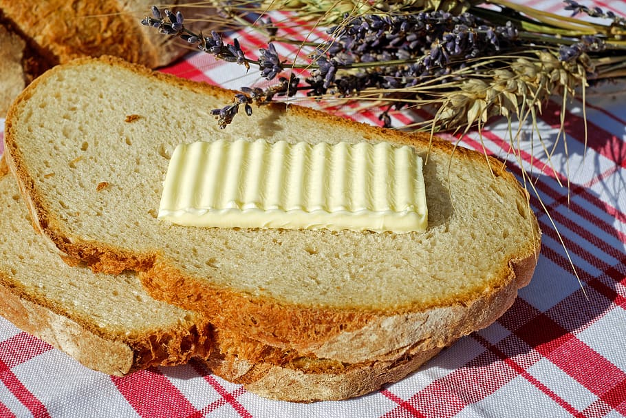 Butter on Top of Bread, baked, bakery, baking, bread and butter HD wallpaper