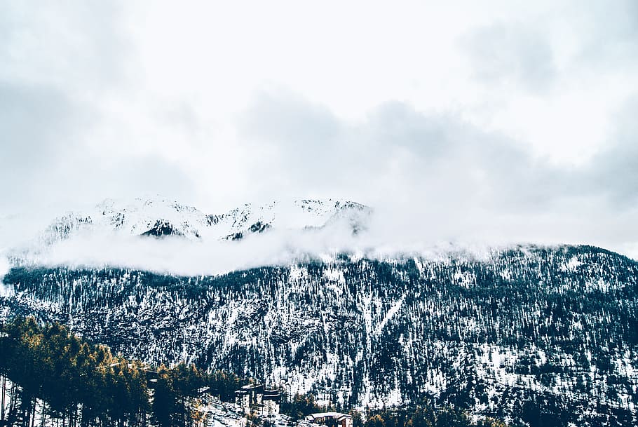nature, landscape, mountain, clouds, sky, travel, adventure HD wallpaper