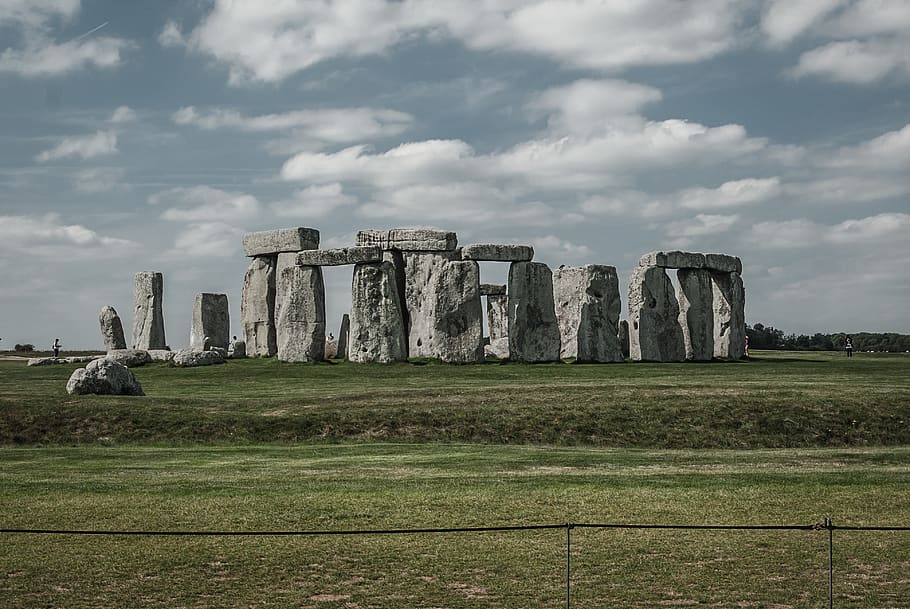 Stonehenge, London, ancient, archaeology, architecture, clouds HD wallpaper