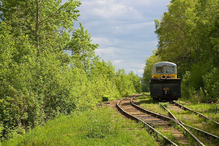 con2011, train, scene, rail transportation, track, railroad track HD wallpaper