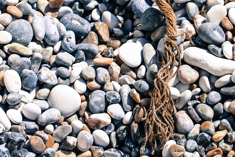 united kingdom, lulworth cove, pebbles, beach, rope, seaside, HD wallpaper
