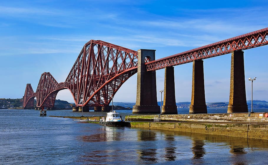 building, architecture, bridge, arched, arch bridge, water HD wallpaper