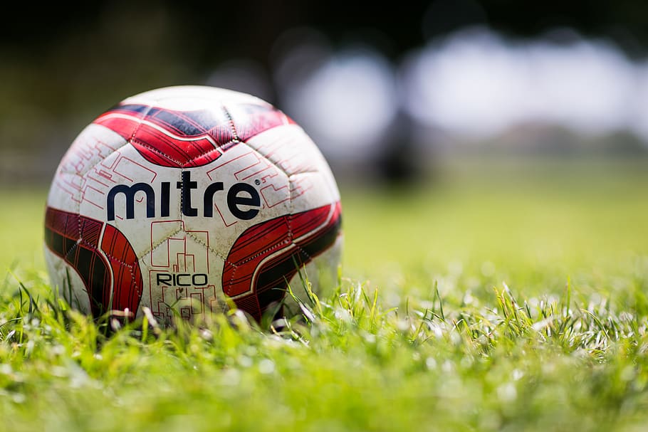 Macro Photo of Mitre Ball, grass, soccer, plant, nature, text HD wallpaper
