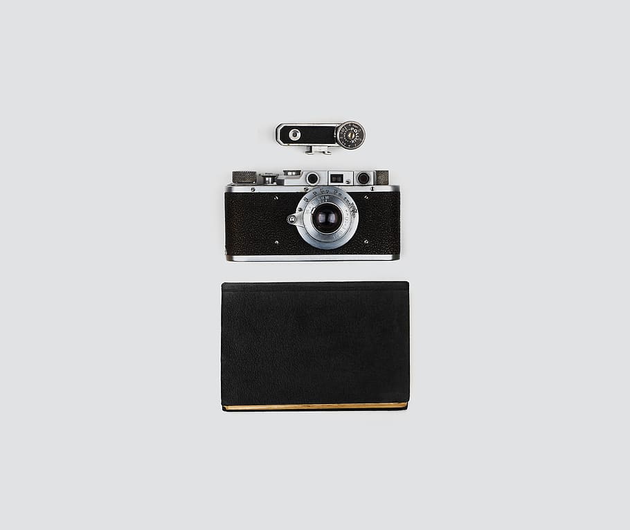 book, black, simple, camera, technology, camera - photographic equipment HD wallpaper