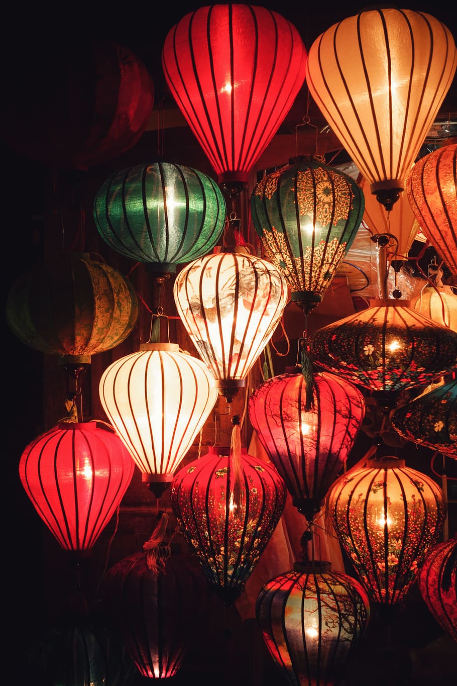 lighting equipment, decoration, hanging, illuminated, lantern HD wallpaper