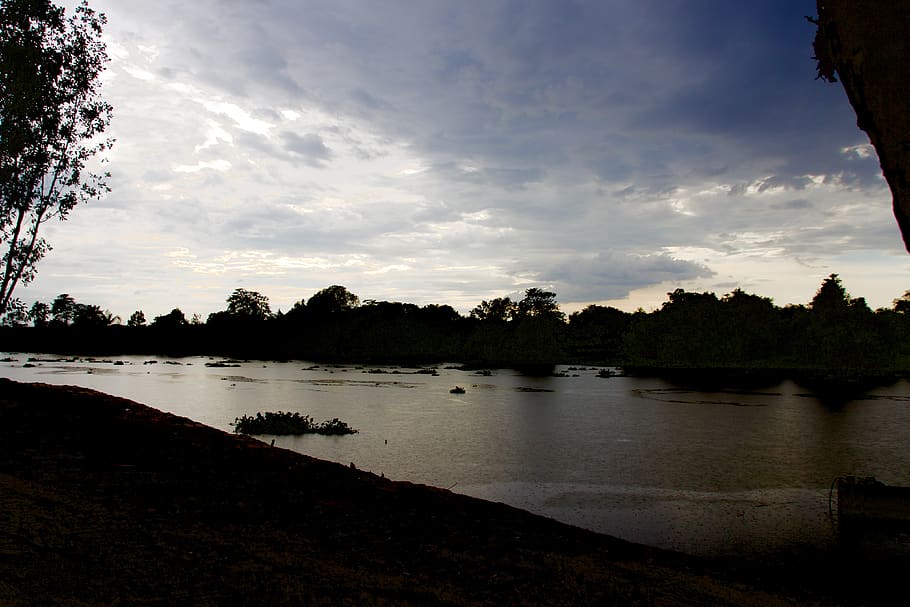 vietnam, củ chi, sky, cloud, river, saigon, cu chi, sunset HD wallpaper
