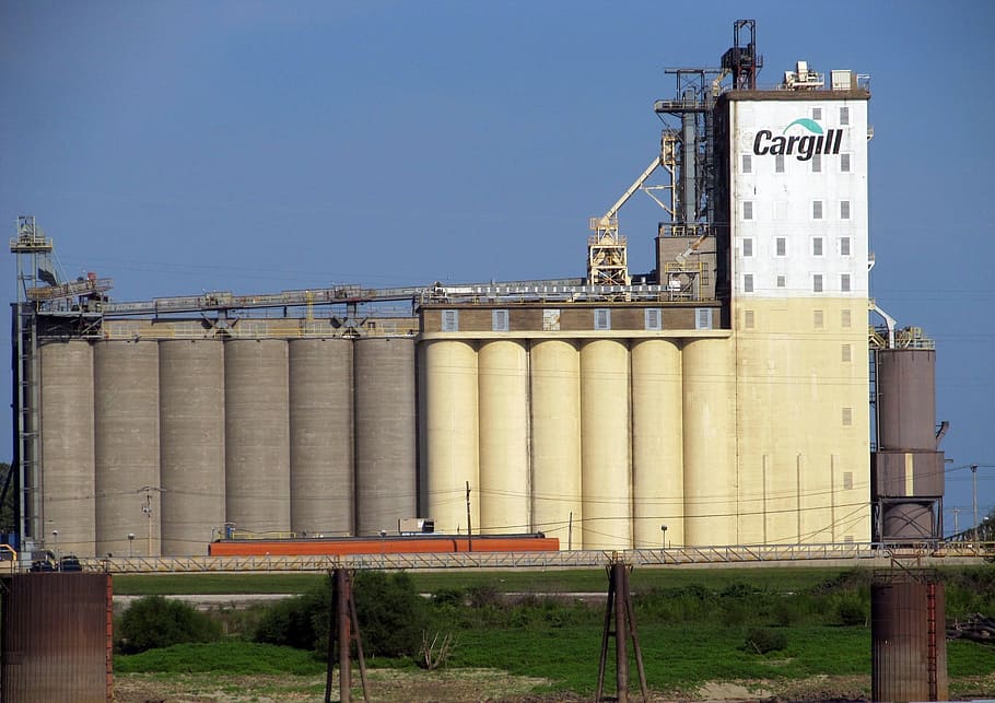 grain, elevator, factory, industry, work, storage, fuel and power generation HD wallpaper