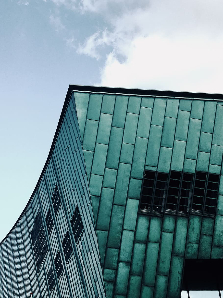 sky, built structure, architecture, building exterior, office HD wallpaper