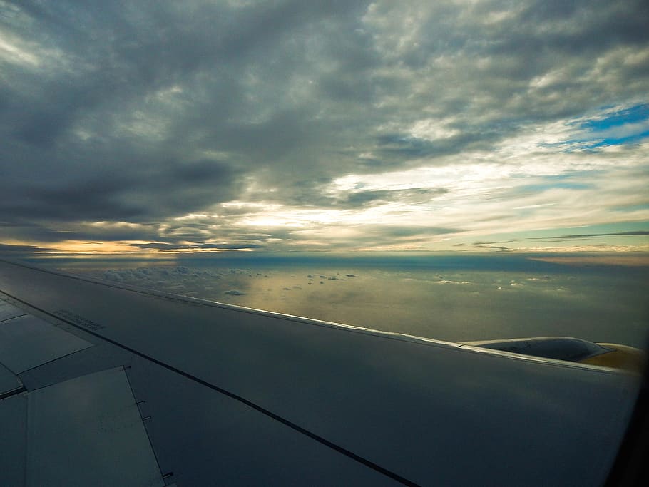 fly, plane, cloud - sky, airplane, air vehicle, mode of transportation HD wallpaper