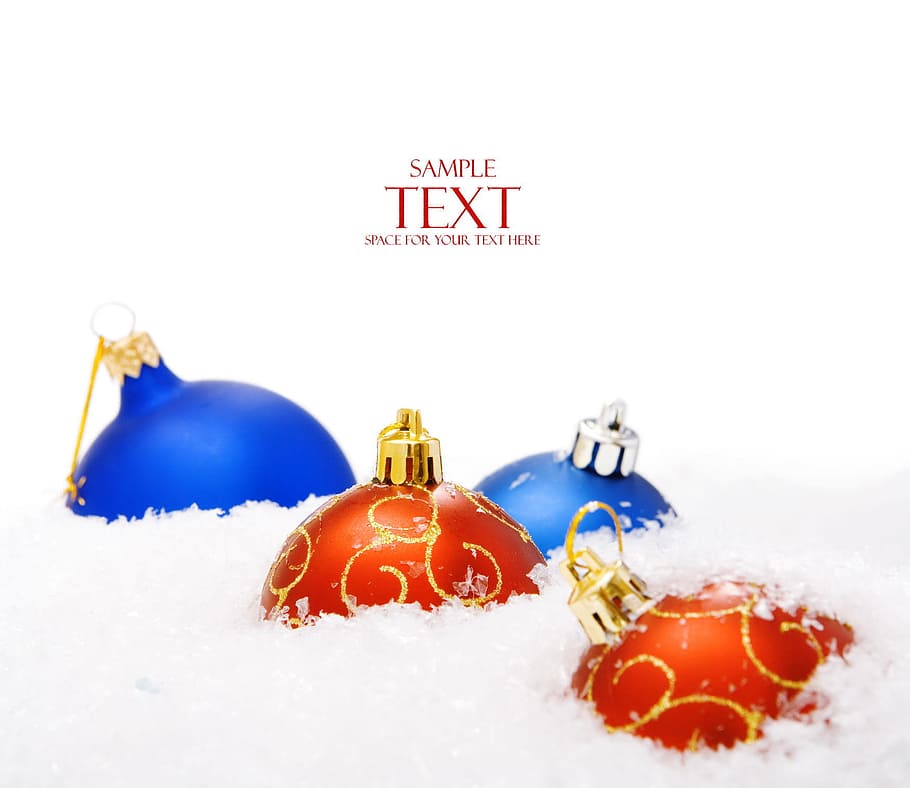 ball, snow, shine, isolated, wallpaper, decoration, fun, white HD wallpaper