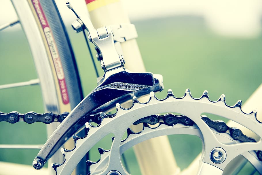 Stainless Steel Bike Sparket, bicycle, chainrings, close-up, no people HD wallpaper