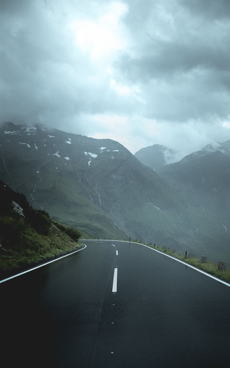 austria, grossglockner high alpine road, travel, alps, alone, HD wallpaper