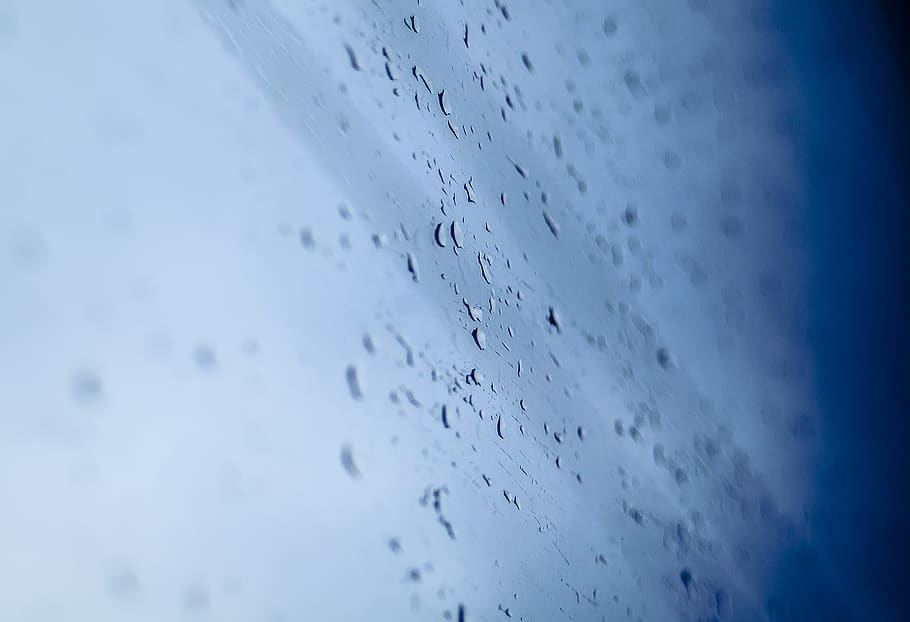 water, drop, no people, close-up, nature, blue, selective focus HD wallpaper