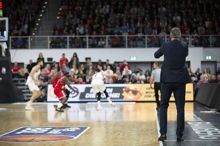 basketball game, group of people, crowd, sport, spectator, watching HD wallpaper