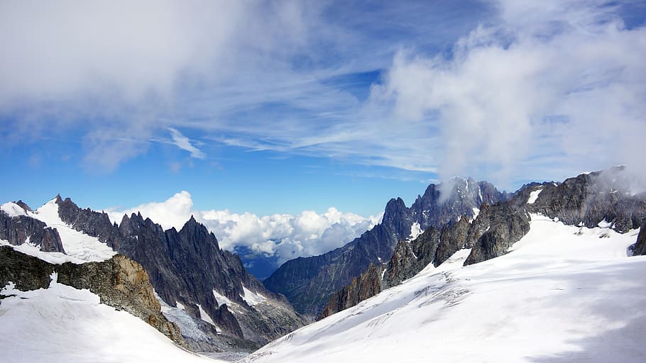 france, chamonix, mountain, snow, sky, cold temperature, scenics - nature HD wallpaper