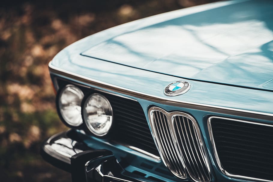 gray BMW car, land vehicle, headlight, retro styled, motor vehicle HD wallpaper