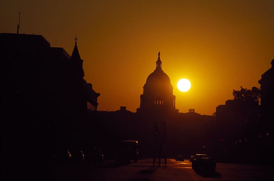 capitol, building, dark, construction, architecture, urban HD wallpaper