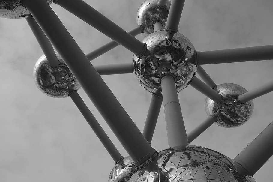 sphere, belgium, brussels, atomium, vehicle, transportation HD wallpaper