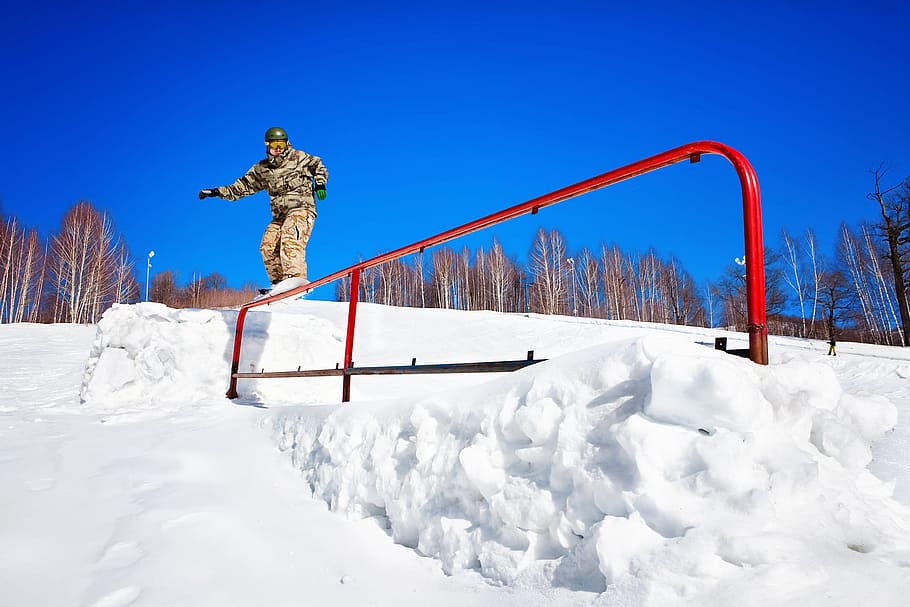 blue, board, boarder, boarding, boy, cloud, cloudscape, cold HD wallpaper