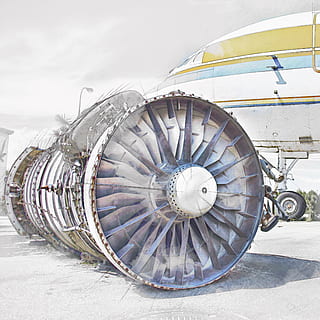 turbine, airplane, machine, engine, aircraft, transport, travel HD wallpaper